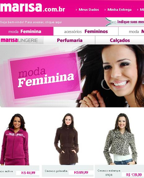 site para roupas femininas